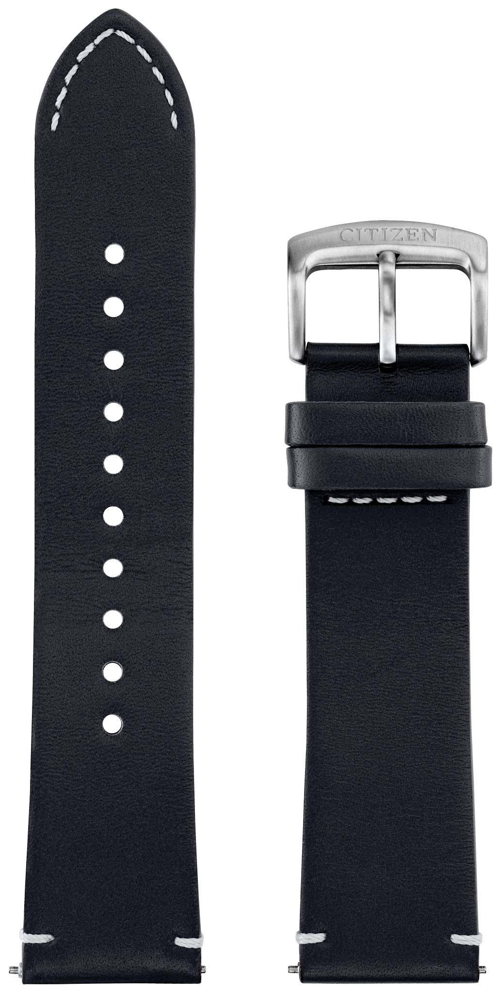 Black Leather Strap (22mm)