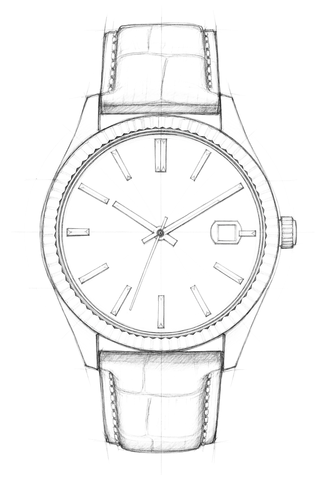 Watch technical diagram