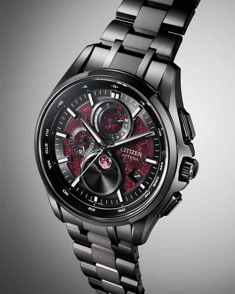 ATTESA Red Dial Super Titanium with DLC Coating Bracelet BY1005 ATTESA Red Dial Super Titanium with DLC Coating Bracelet BY1005