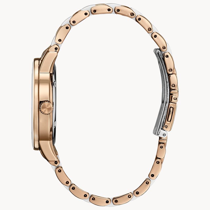 Citizen Chandler Ceramic Eco Drive White Dial Ceramic Watch CITIZEN