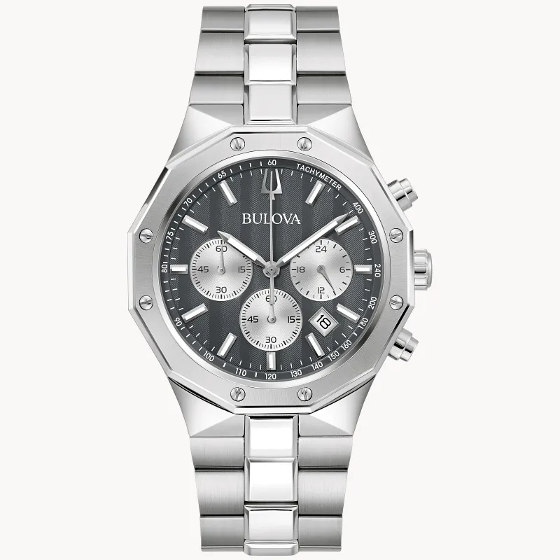 Gray Dial Stainless Steel Bracelet Prestige 96B459 | Bulova Gray Dial Stainless Steel Bracelet Prestige 96B459 | Bulova