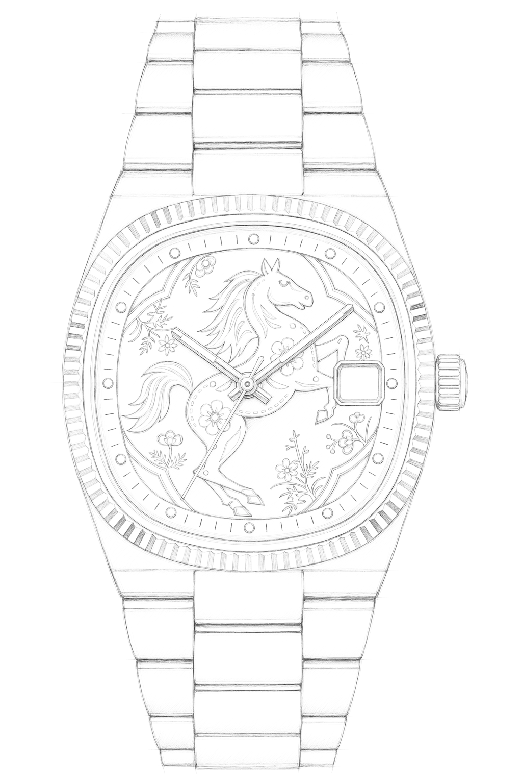 Watch technical diagram