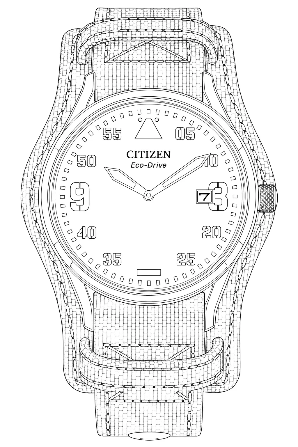 Watch technical diagram