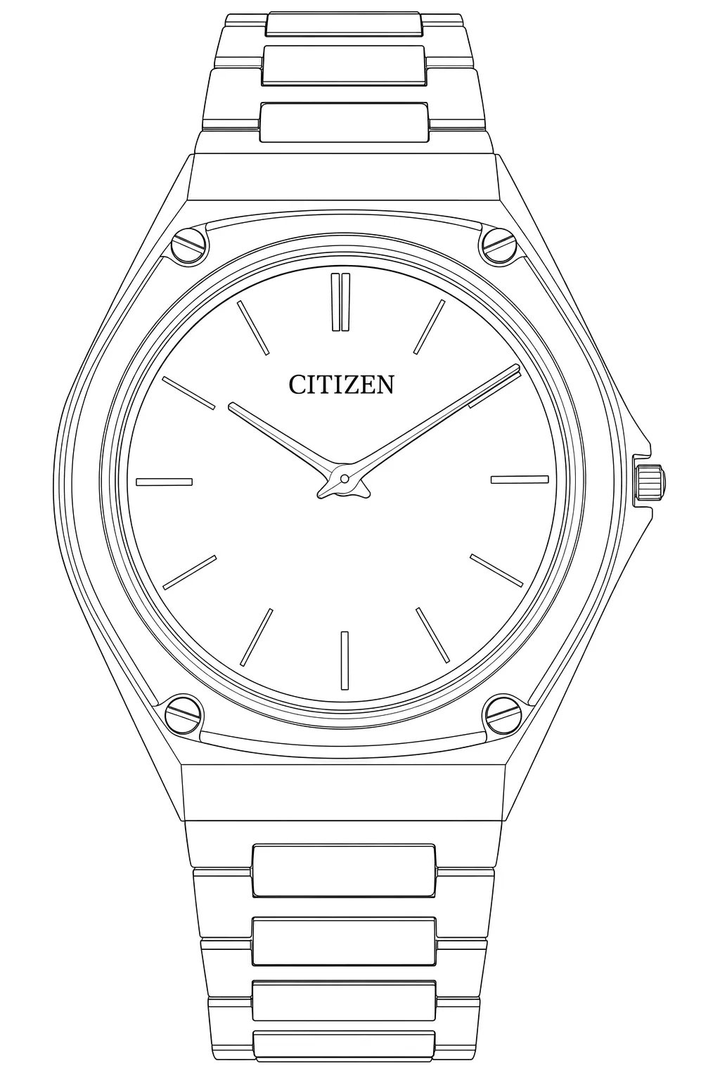 Watch technical diagram