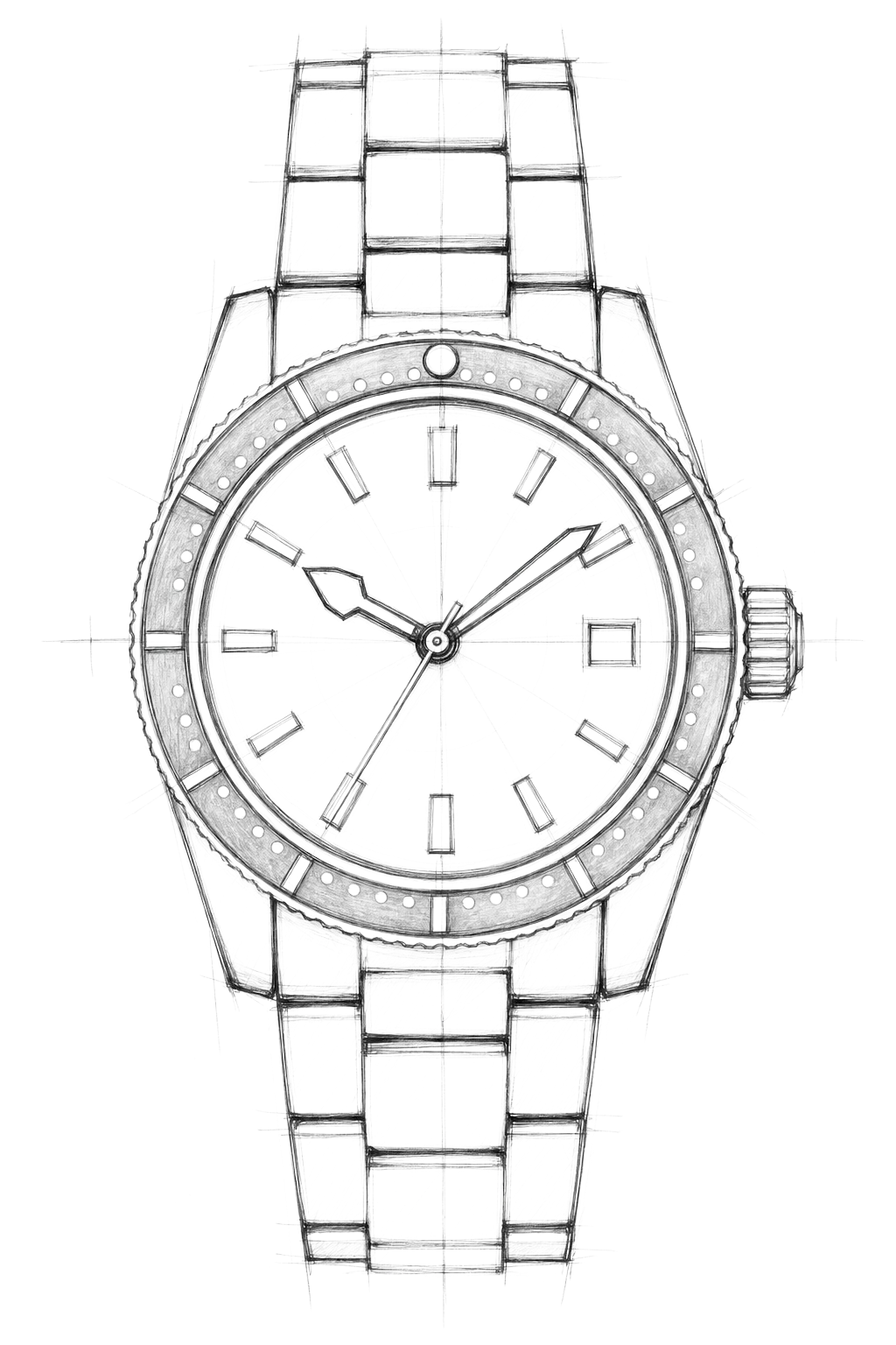Watch technical diagram