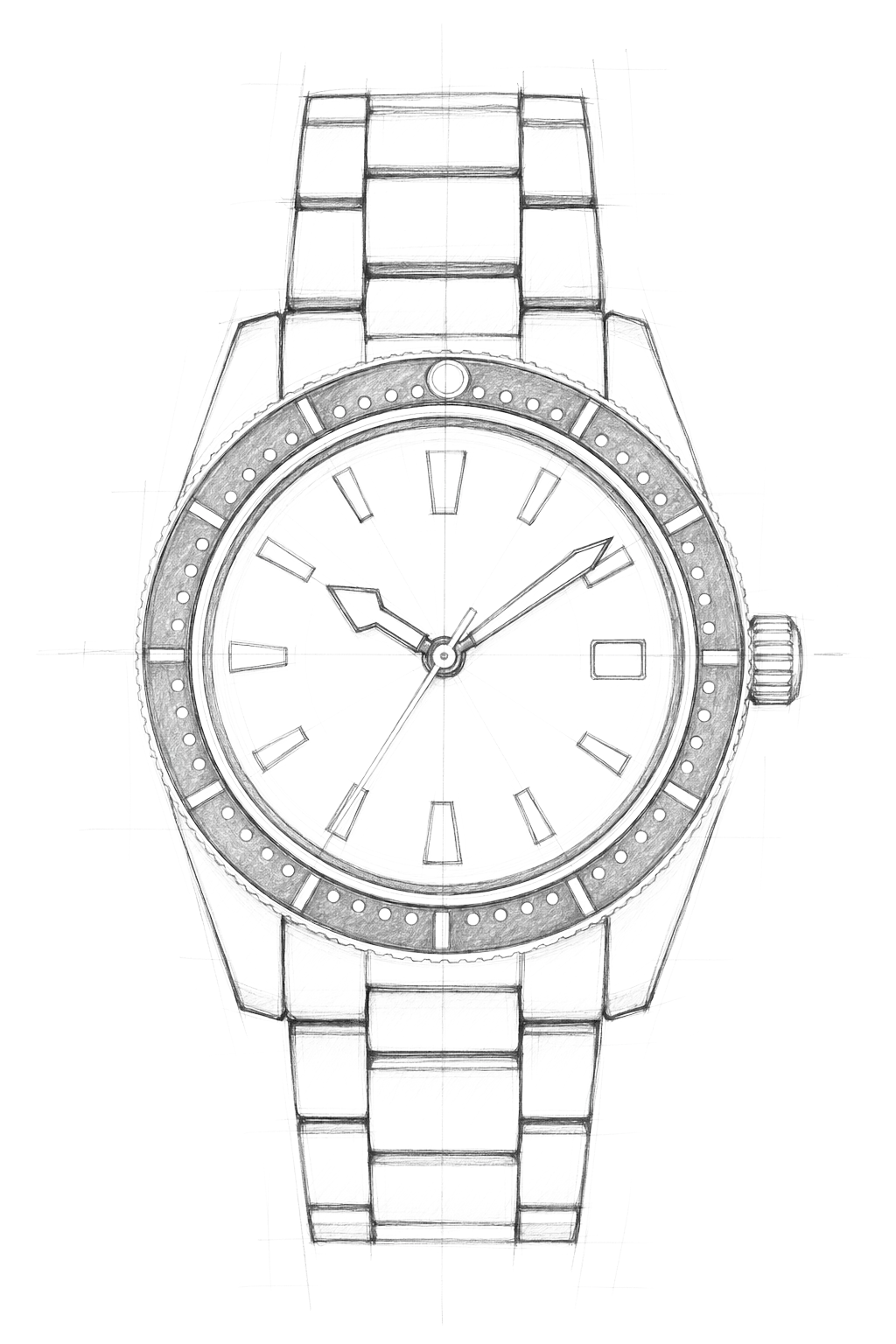 Watch technical diagram