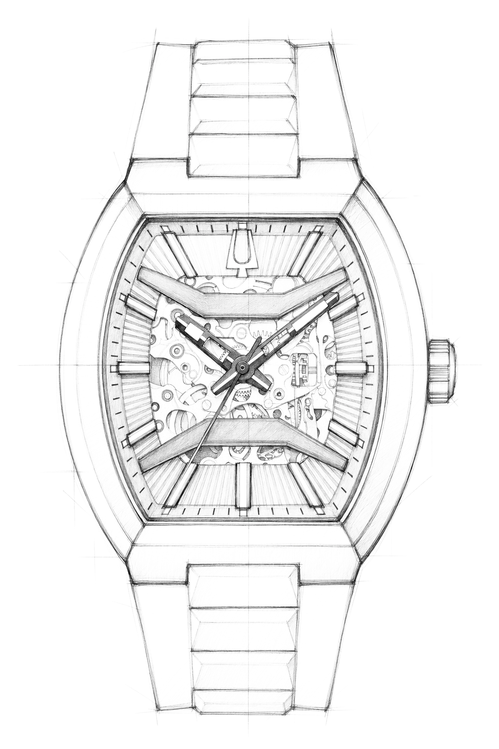 Watch technical diagram