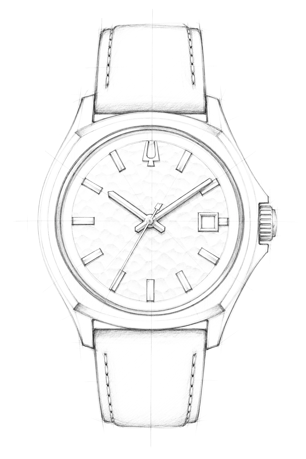 Watch technical diagram