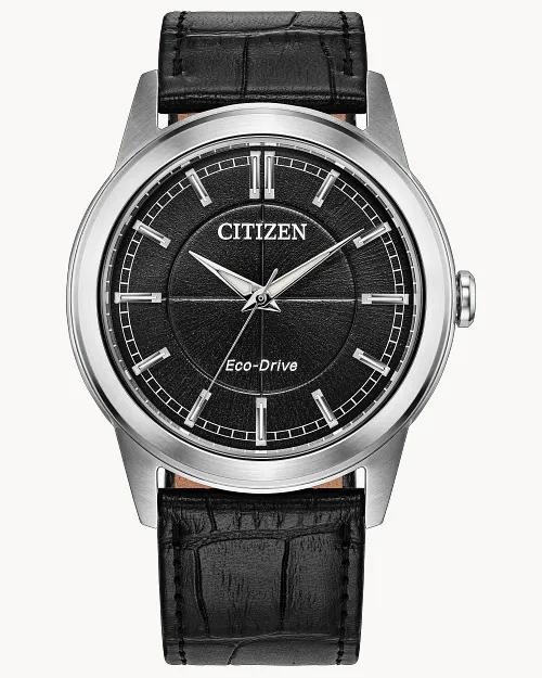 Rolan Black Dial Leather Strap AW2110-06E | CITIZEN Rolan Black Dial Leather Strap AW2110-06E | CITIZEN