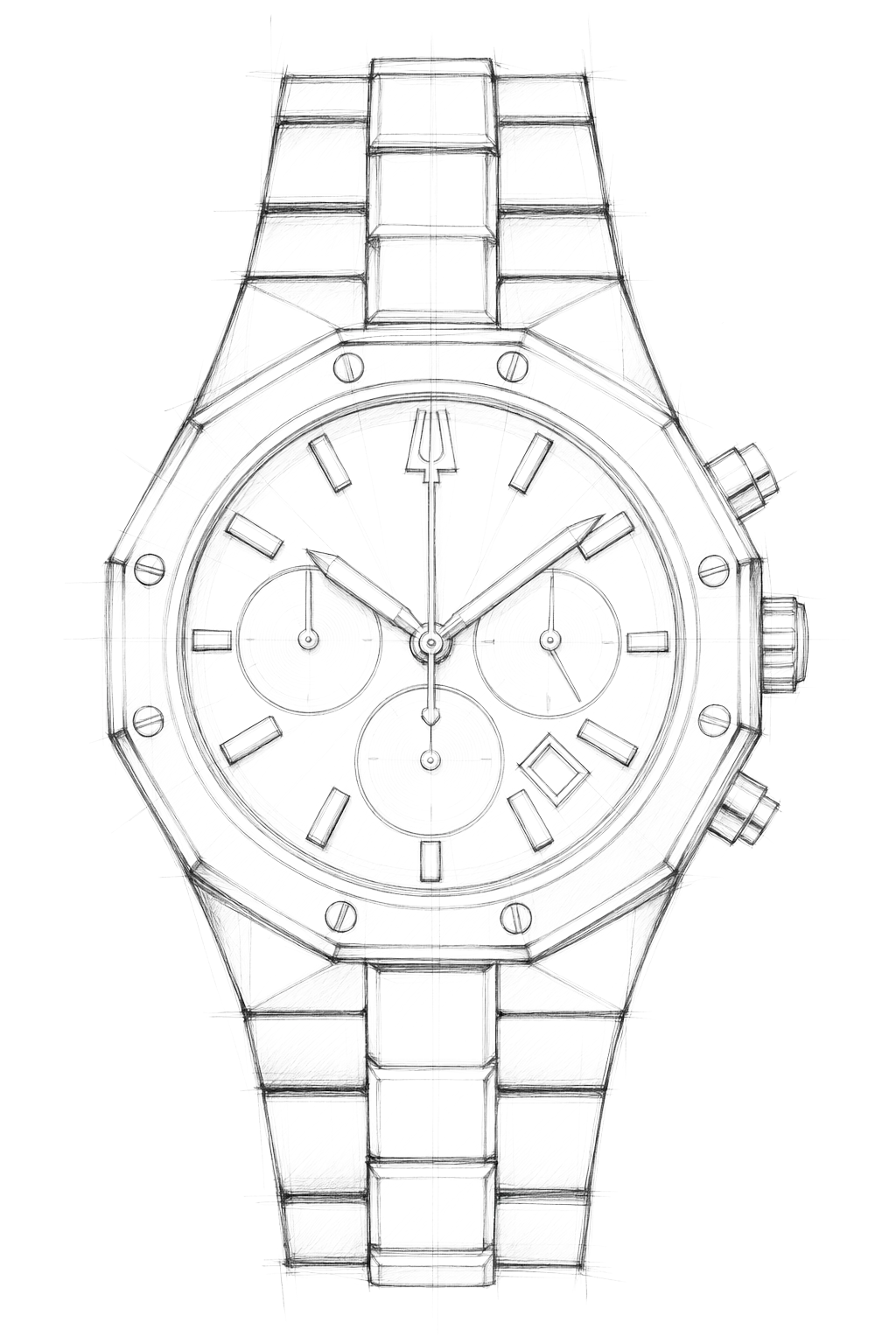 Watch technical diagram
