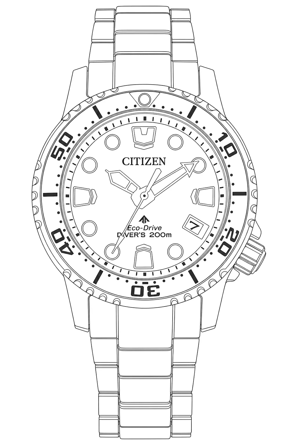 Watch technical diagram
