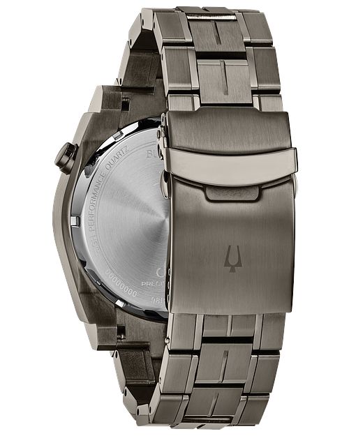 Bulova Icon Precisionist Grey Blue Dial Stainless Steel Watch | Bulova