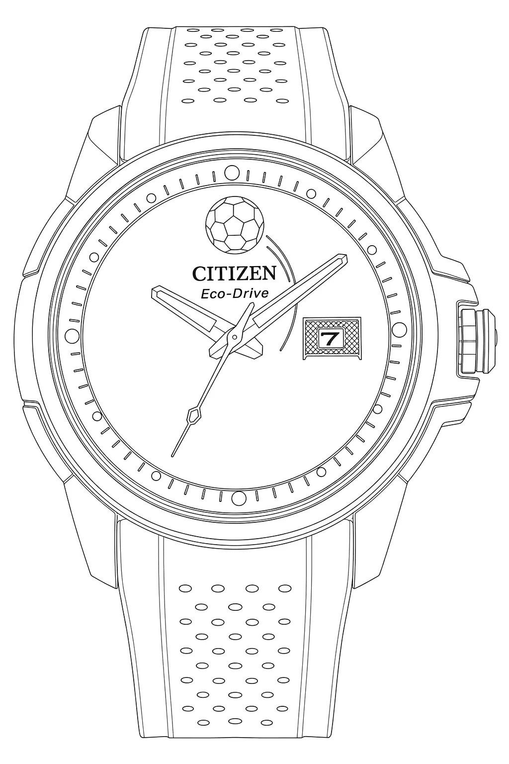 Watch technical diagram