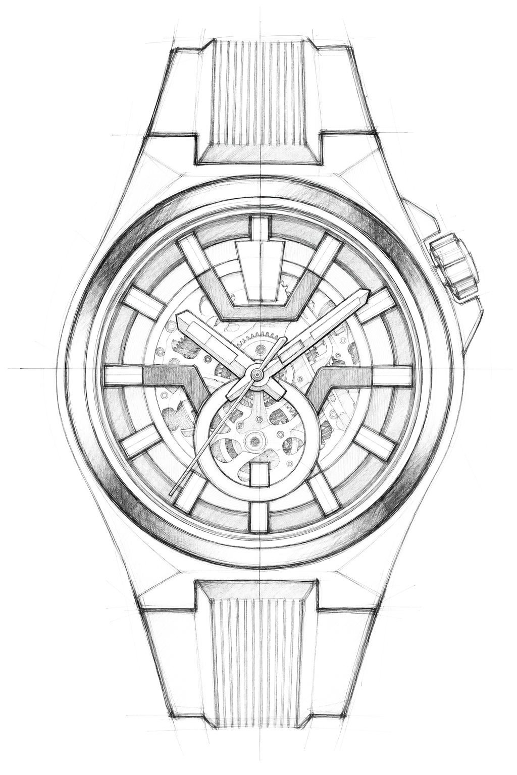 Watch technical diagram