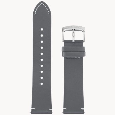 Gray Leather Strap (22mm)