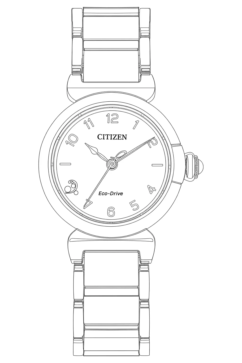 Watch technical diagram