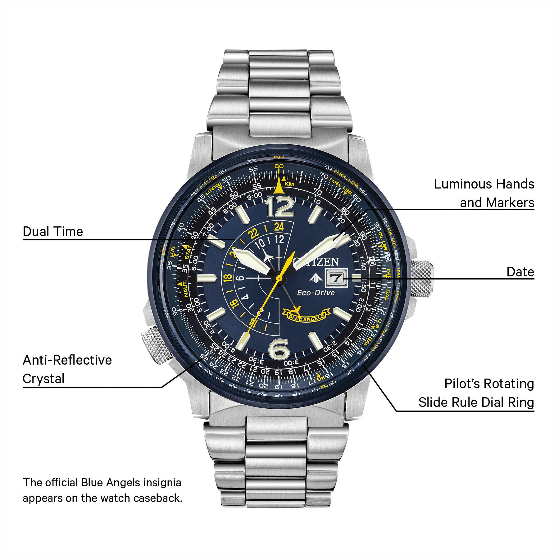 citizen eco drive nighthawk blue angels