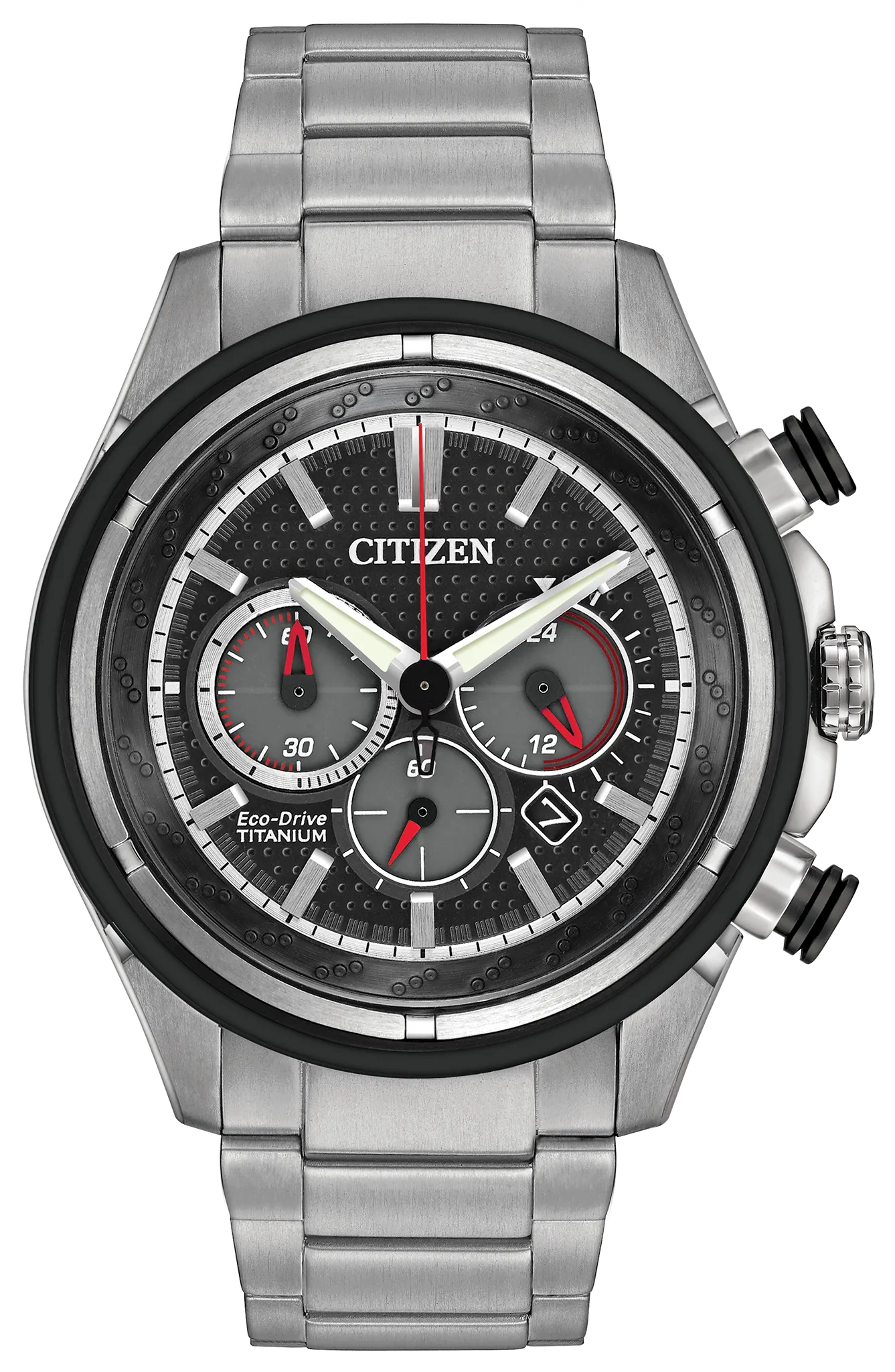 Brycen Black Dial Super Titanium Bracelet CA4240-82E | CITIZEN