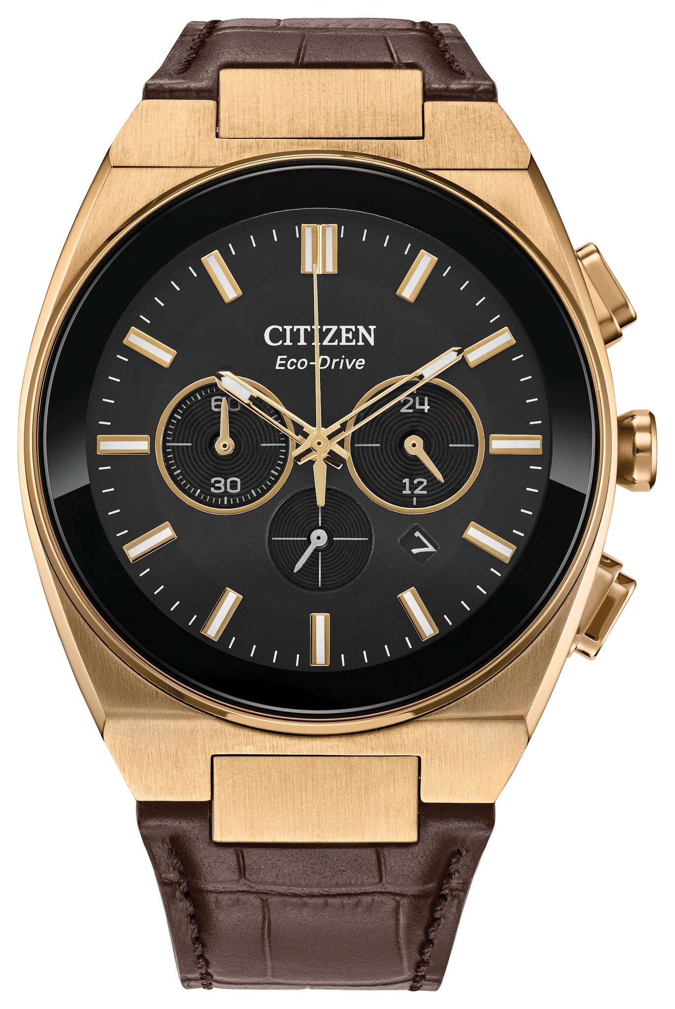 au maison Axiom SC Black Dial Leather Strap CA4583-01E