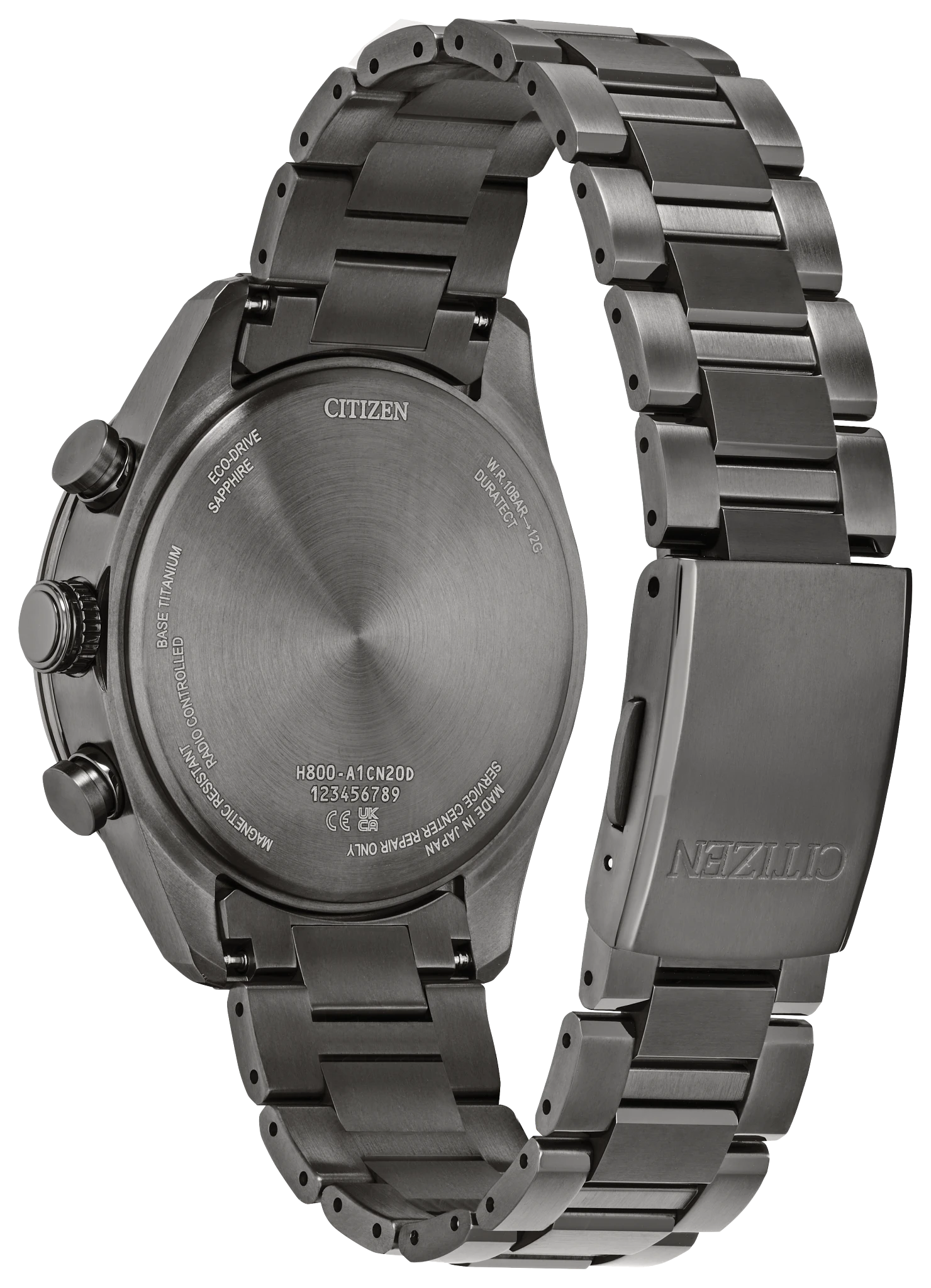 Attesa Multiple Dial Super Titanium with DLC Coating Bracelet