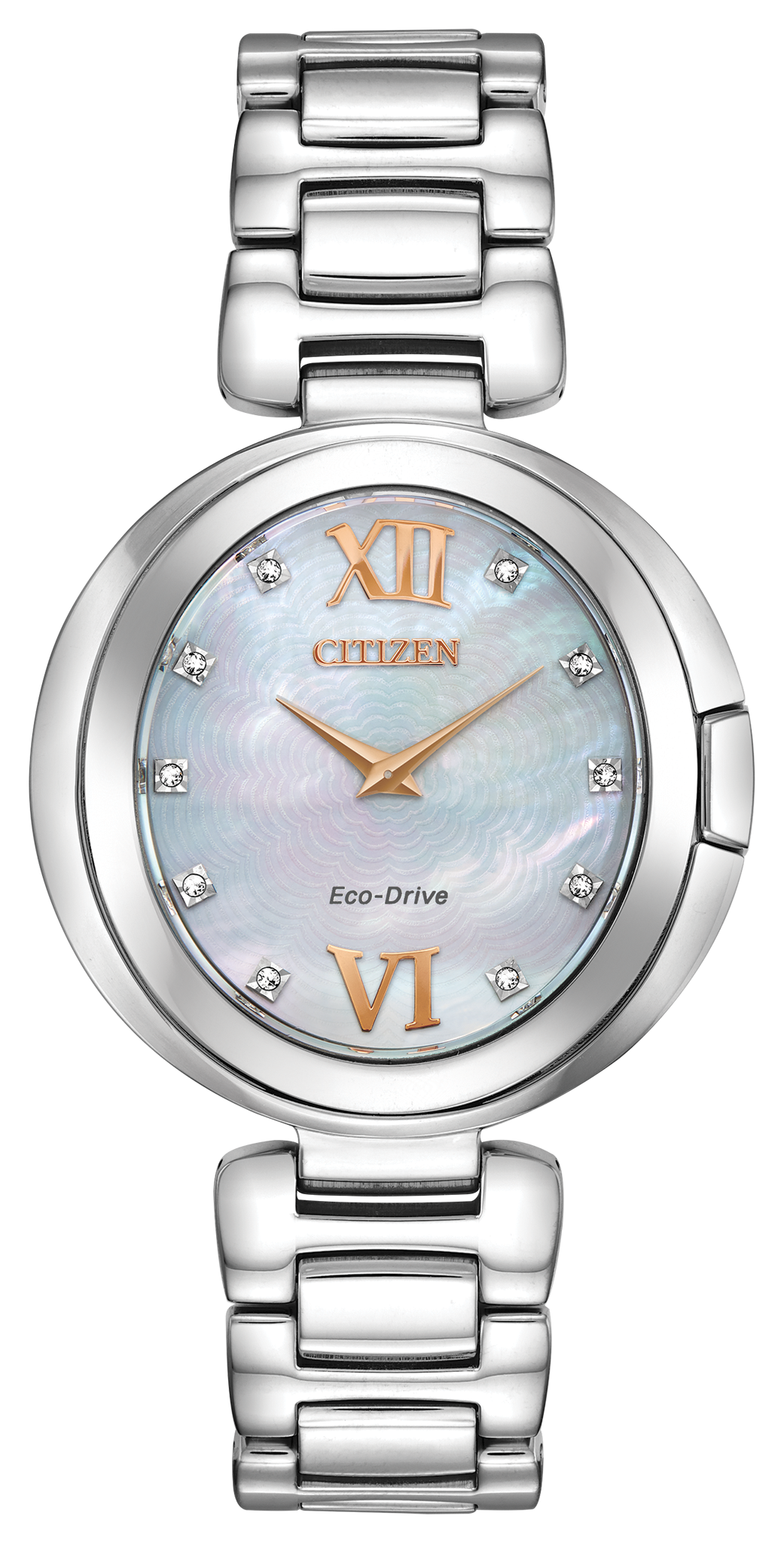 Citizen Women's Capella Eco-Drive Watch - Pink Gold-Tone, Silver Dial, Sapphire Crystal - View #12