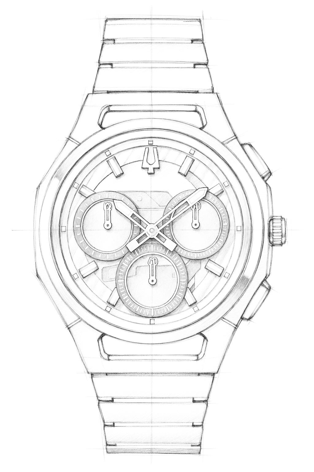 Watch technical diagram
