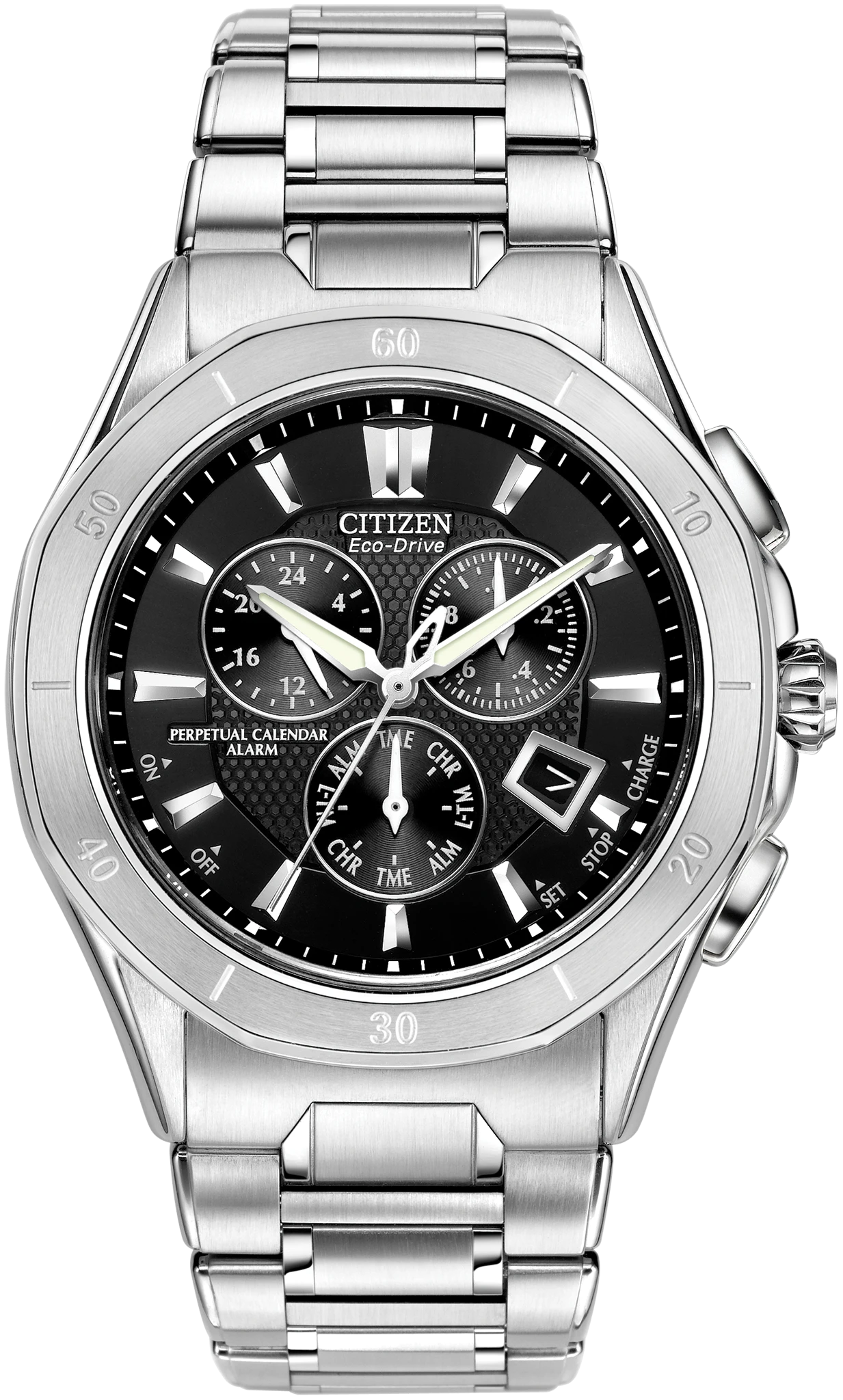 Octavia - Men's Eco-Drive Steel Chronograph Watch