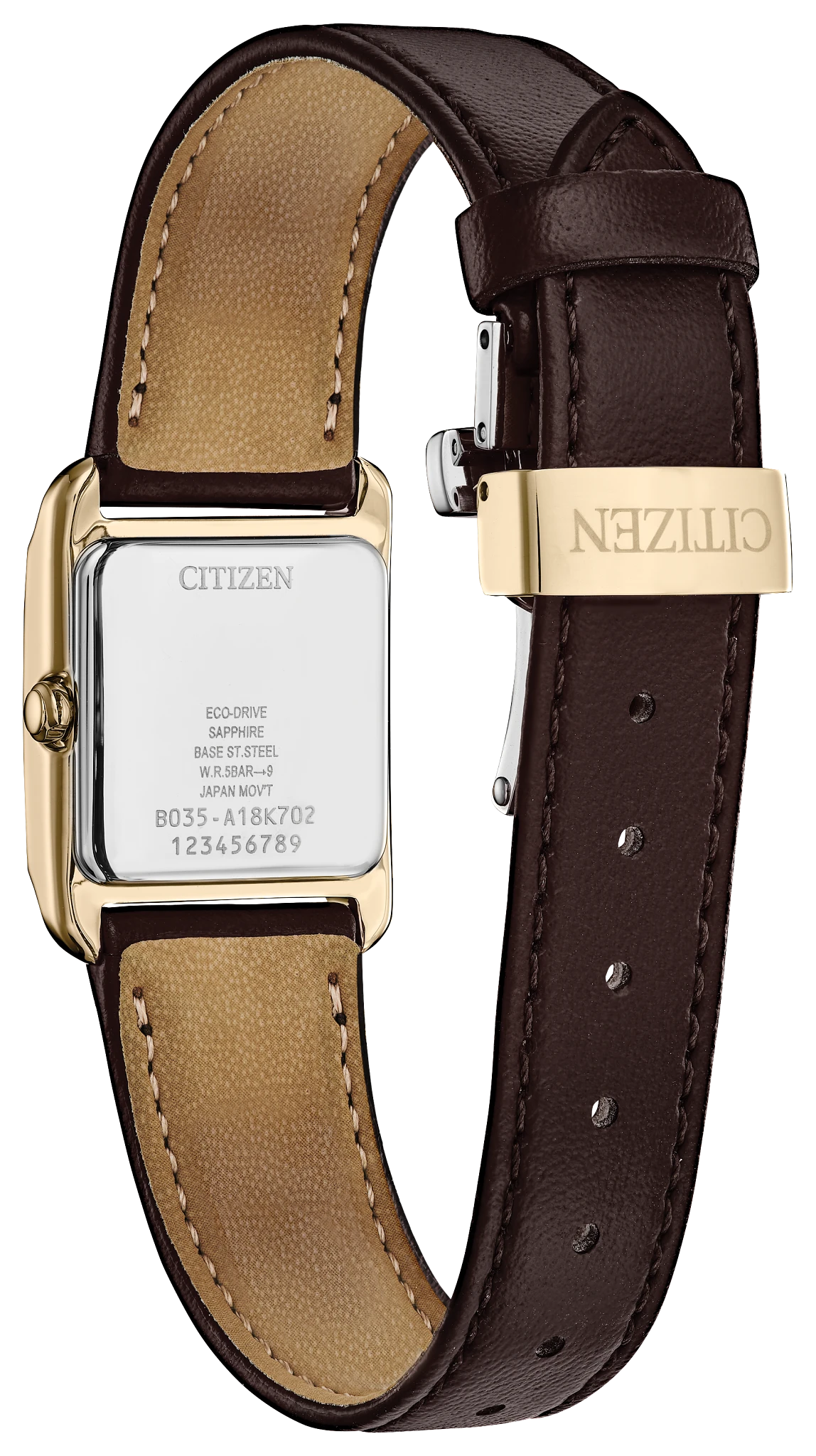 Citizen L Bianca Green Dial Apple Leather Strap EW5593-13X | CITIZEN