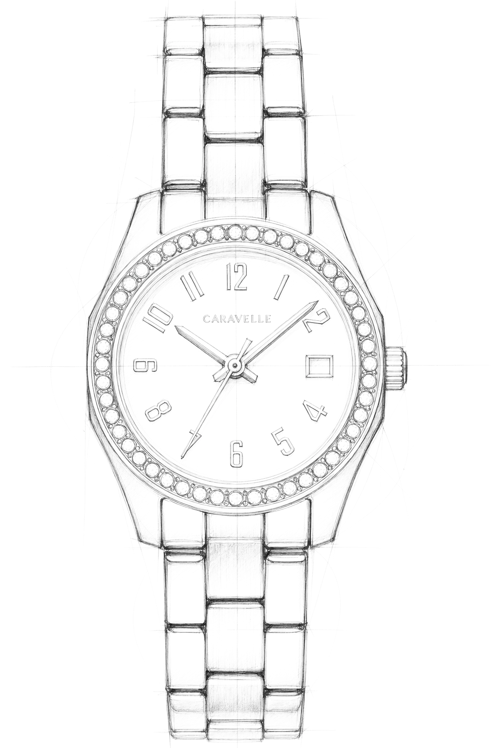 Watch technical diagram