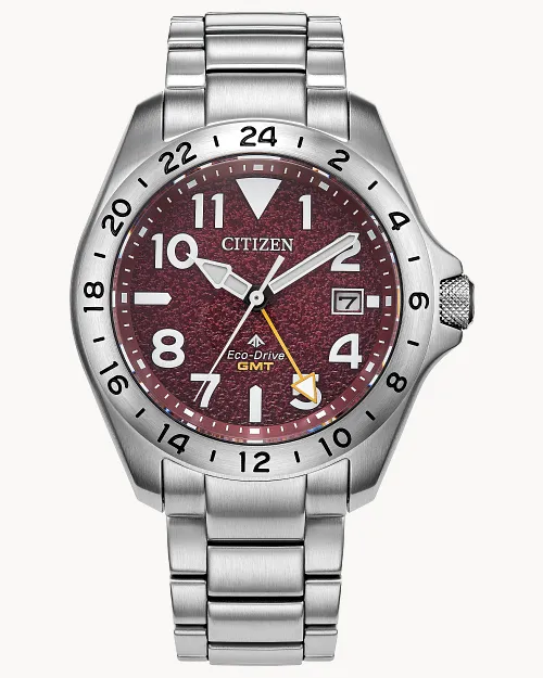 Red Promaster Promaster Land GMT Red Dial Stainless Steel Bracelet BJ7150-50W | CITIZEN