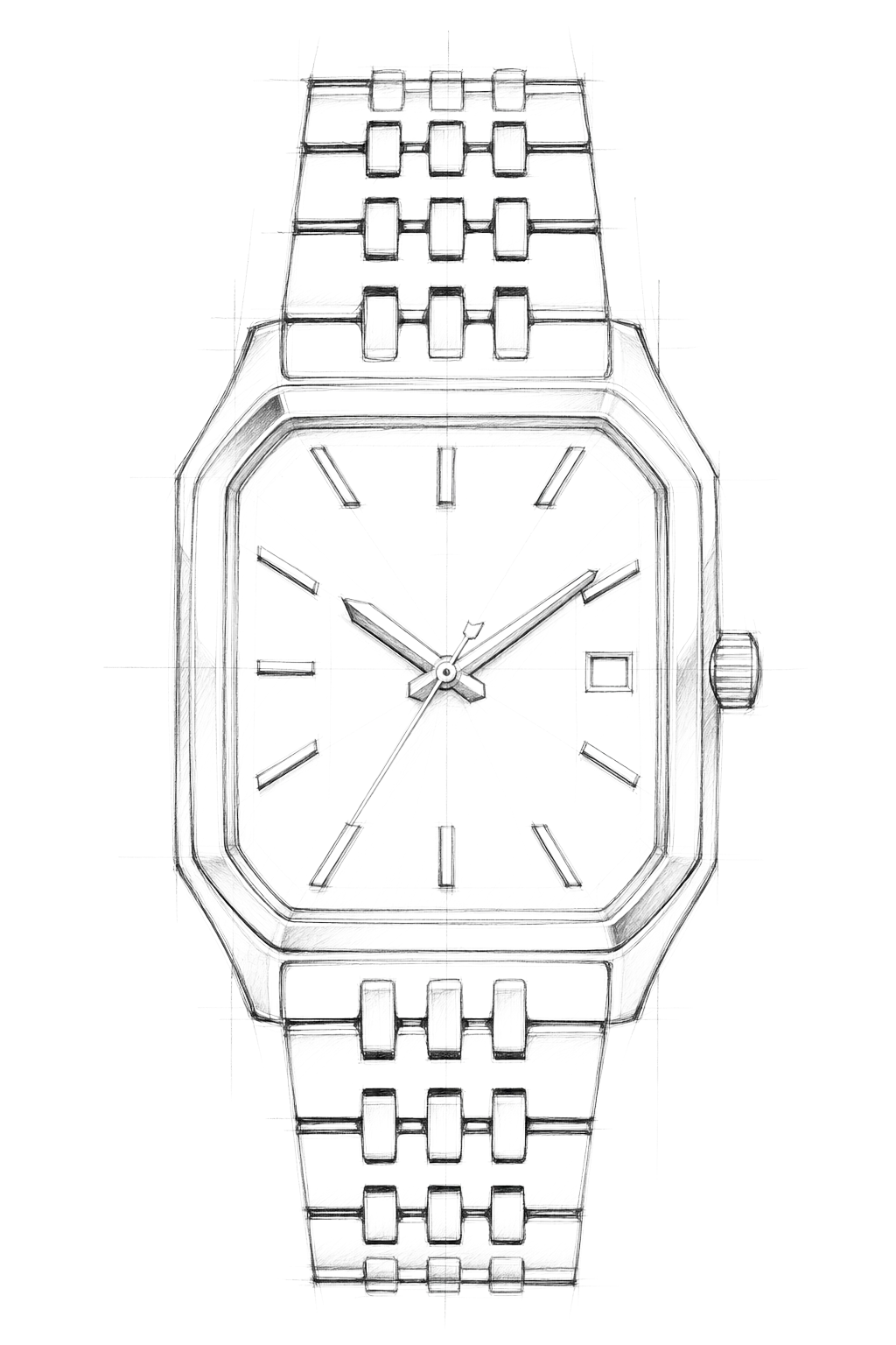 Watch technical diagram