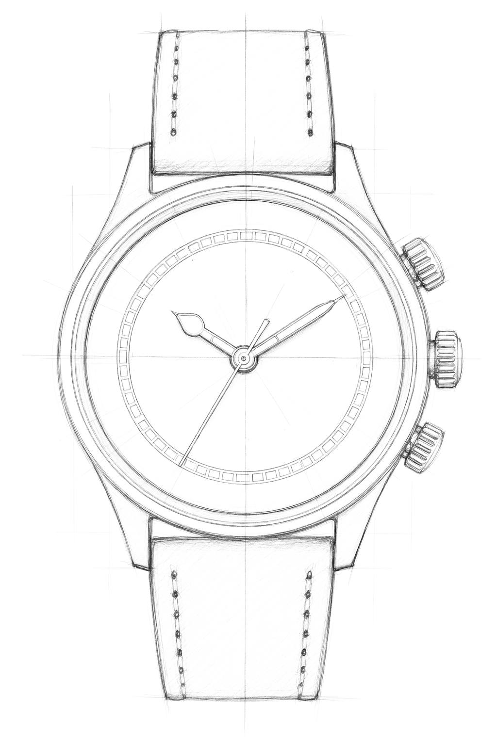 Watch technical diagram