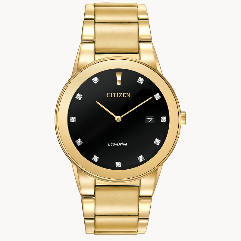 Citizen eco drive axiom best sale gold