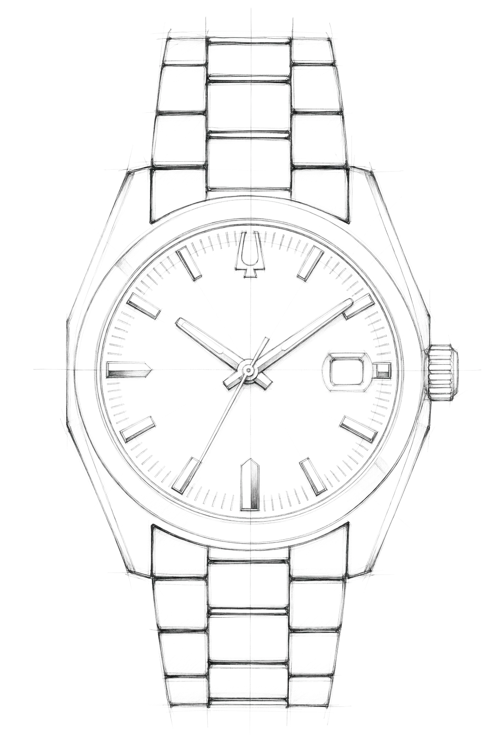 Watch technical diagram