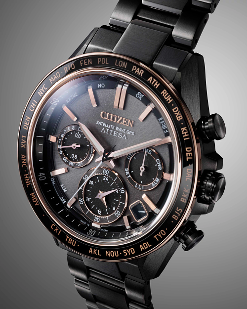 ATTESA Brown Dial Super Titanium with DLC Coating Bracelet ATTESA Brown Dial Super Titanium with DLC Coating Bracelet
