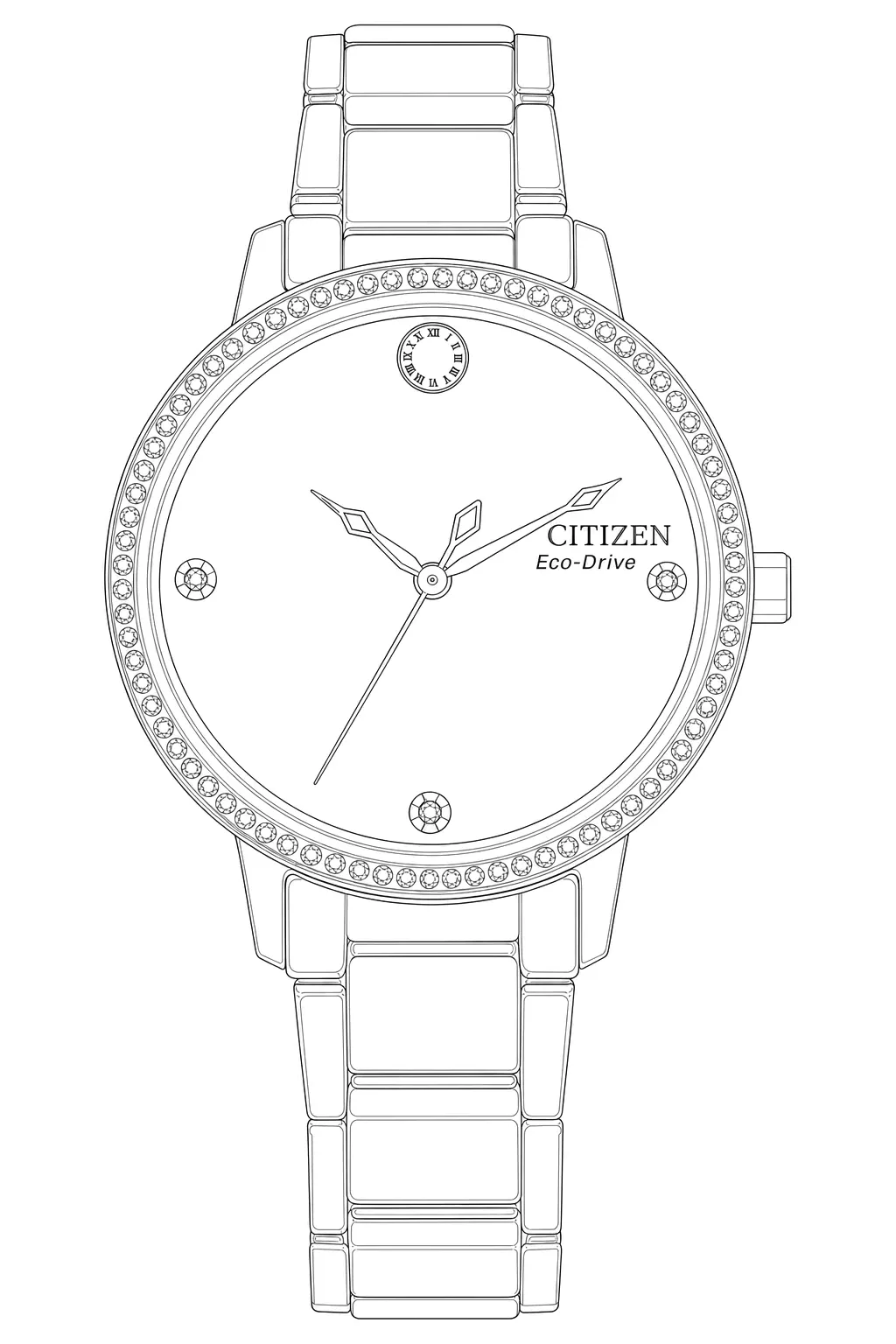 Watch technical diagram