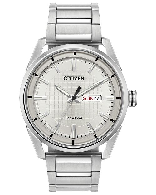 Citizen CTO Eco-Drive Silver Stainless Steel Watch | CITIZEN