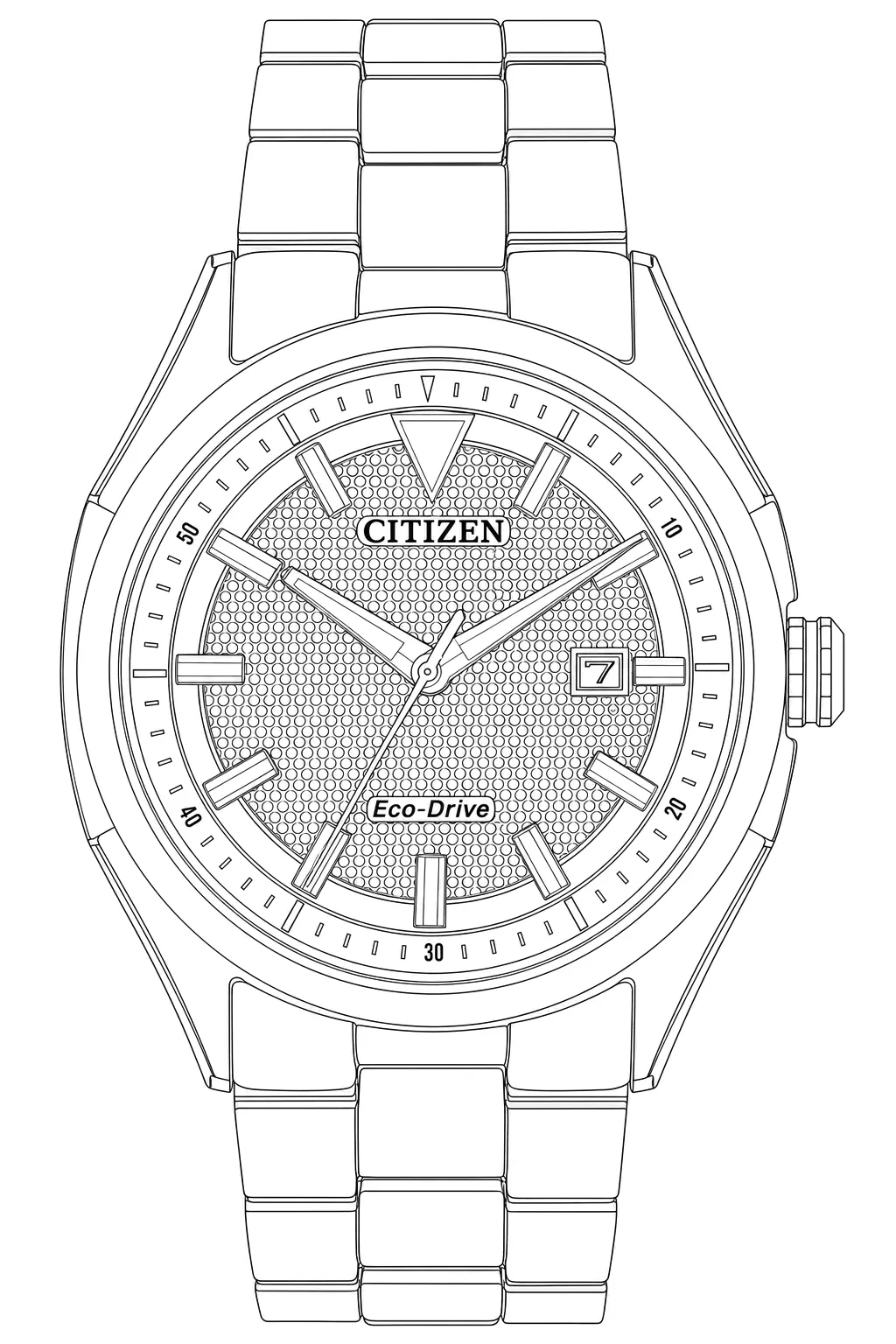 Watch technical diagram