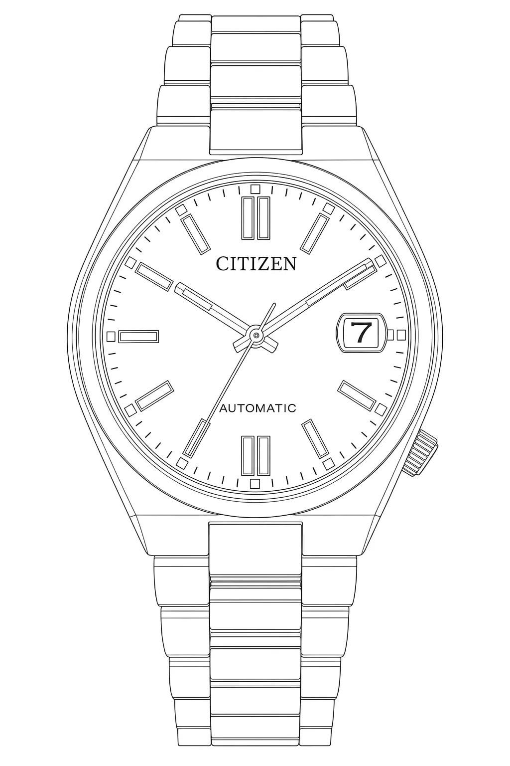 Watch technical diagram