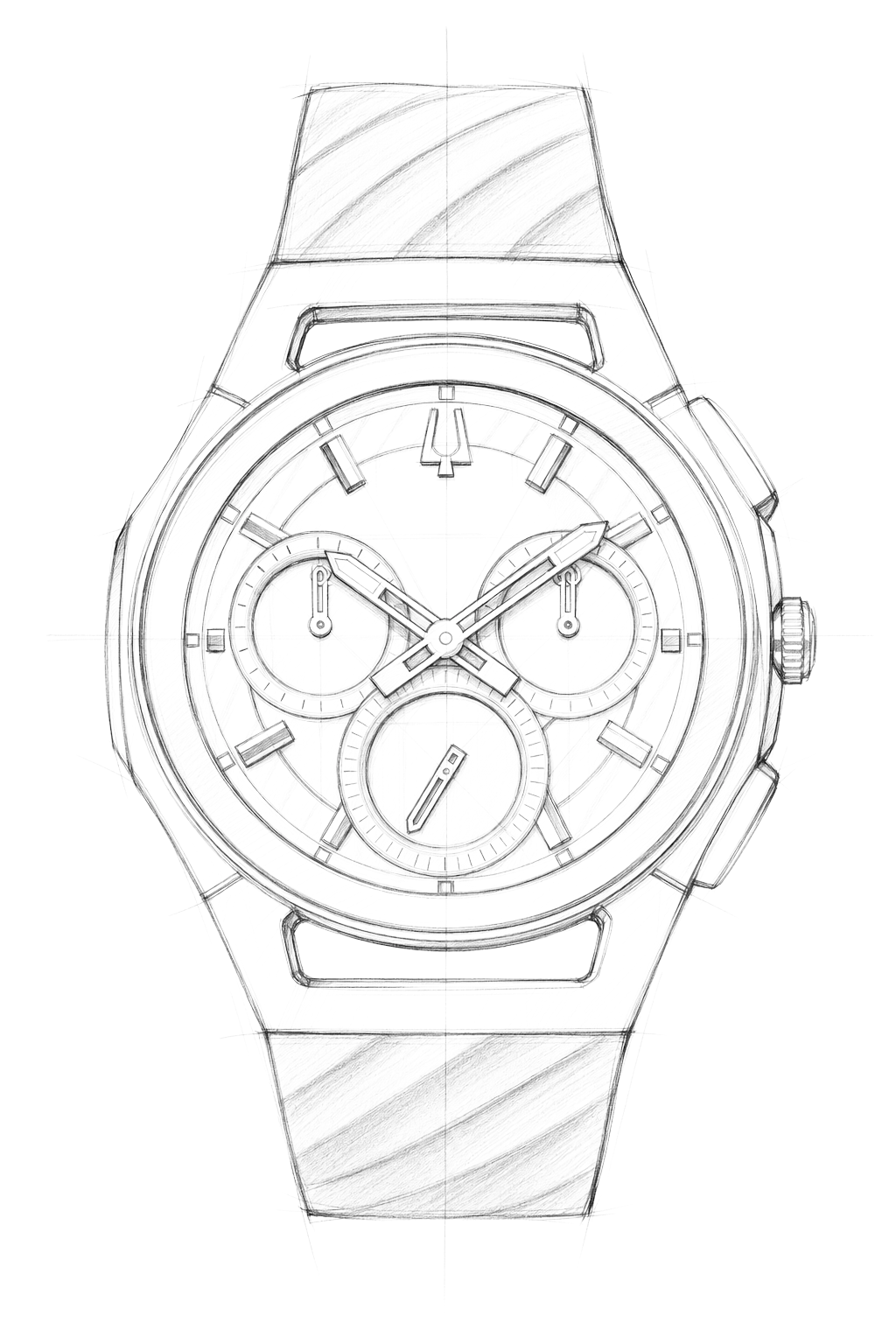 Watch technical diagram
