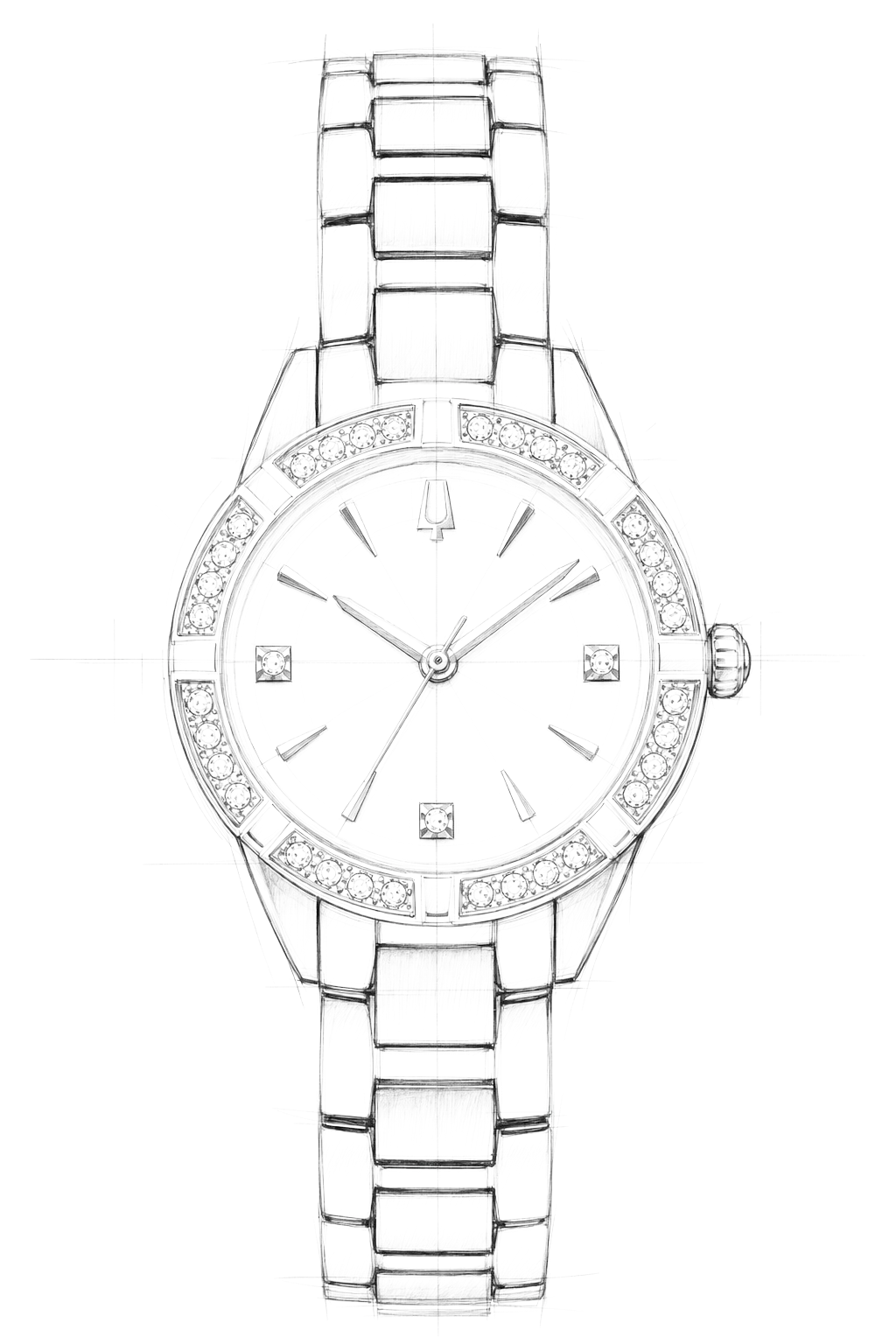 Watch technical diagram