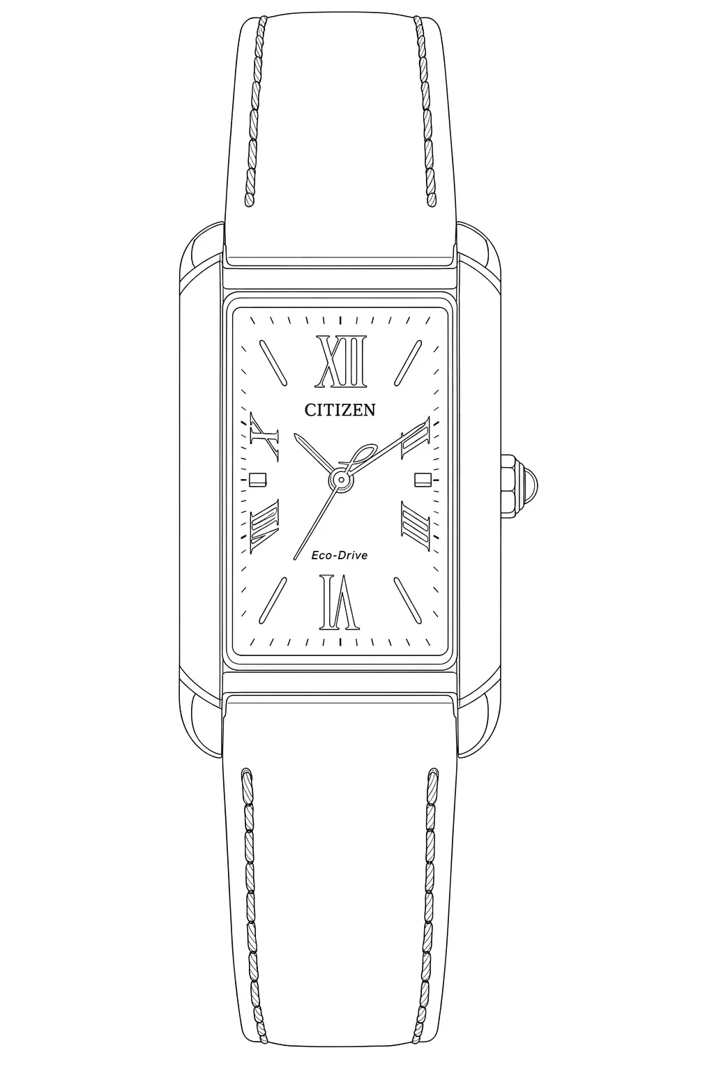Watch technical diagram