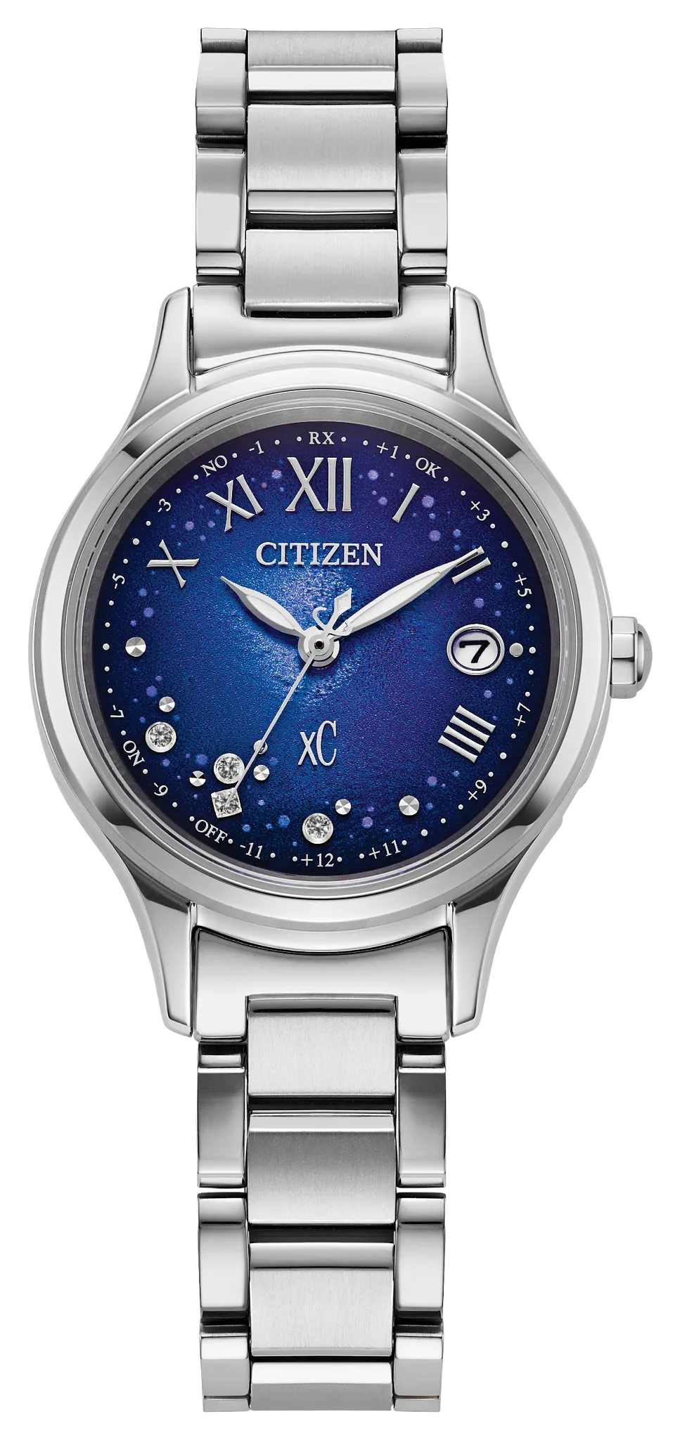 au maison Citizen xC Blue Dial Super Titanium with Platinum DLC Coating Bracelet ES9490-95L