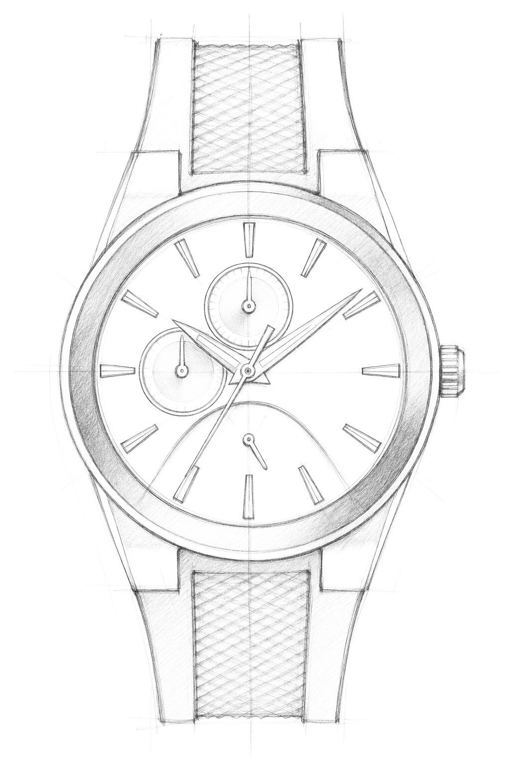 Watch technical diagram