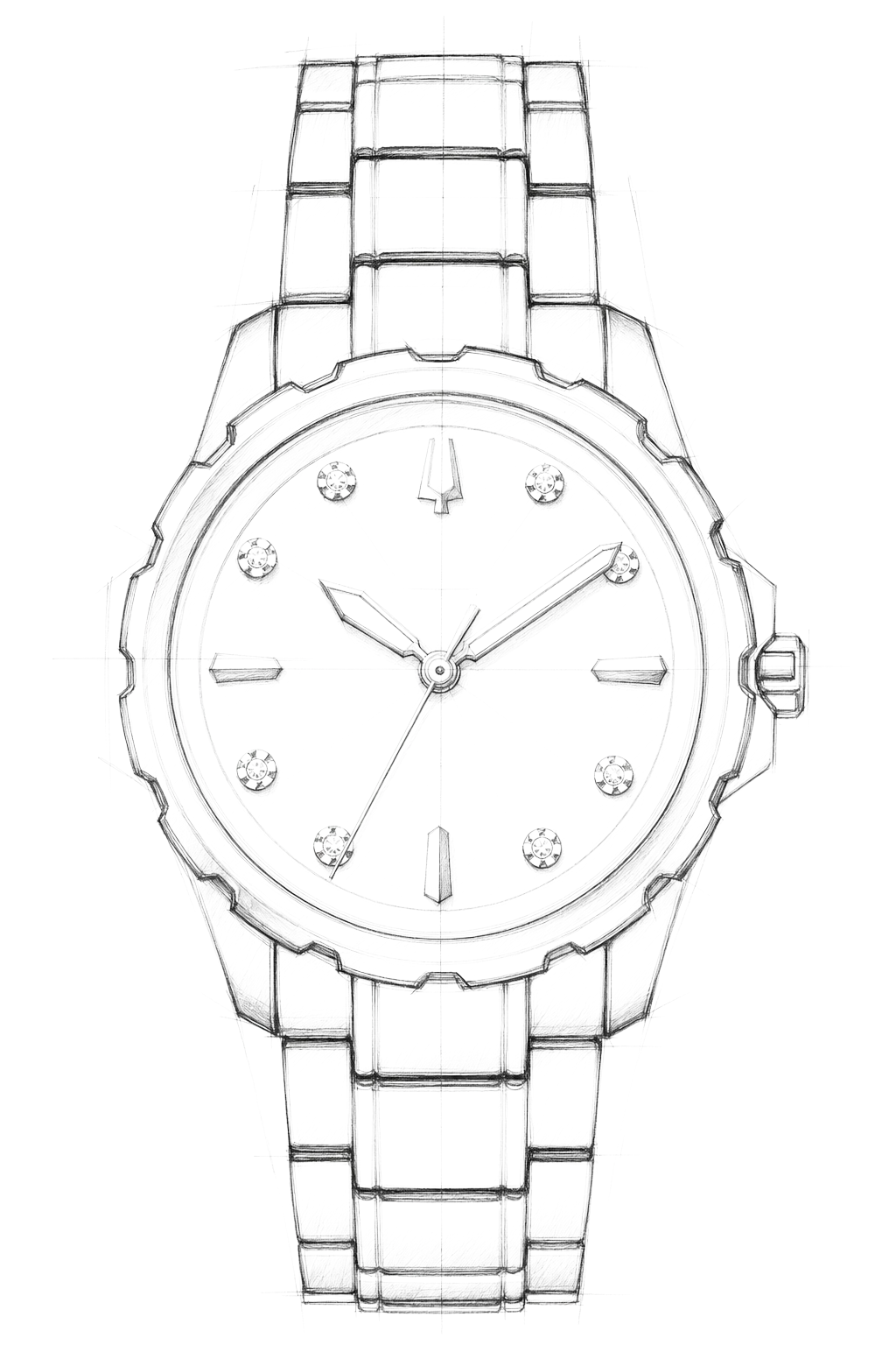 Watch technical diagram