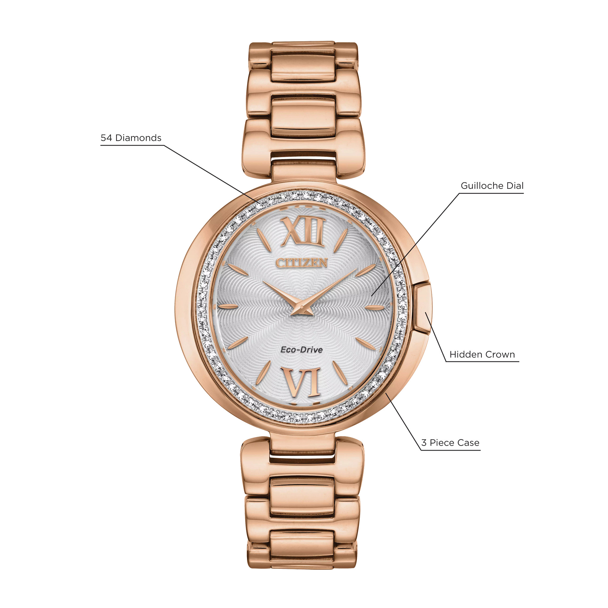 Shop Joker & Witch Rose gold Watch Bracelet Set For Women Online