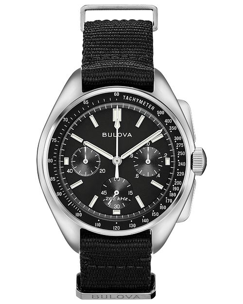 Bulova Lunar Series | Black Dial Bulova Archive Chronograph Pilot Watch