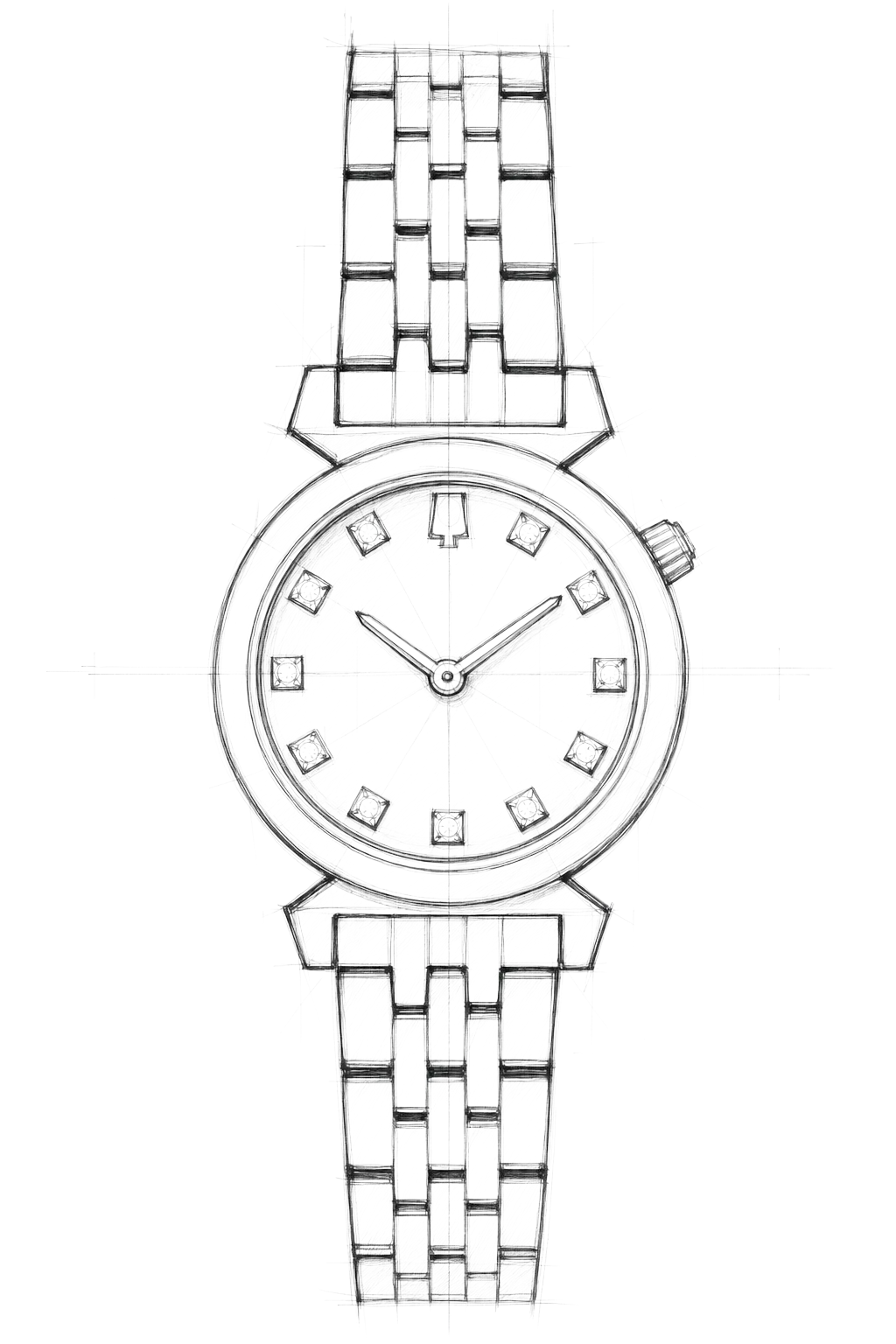 Watch technical diagram