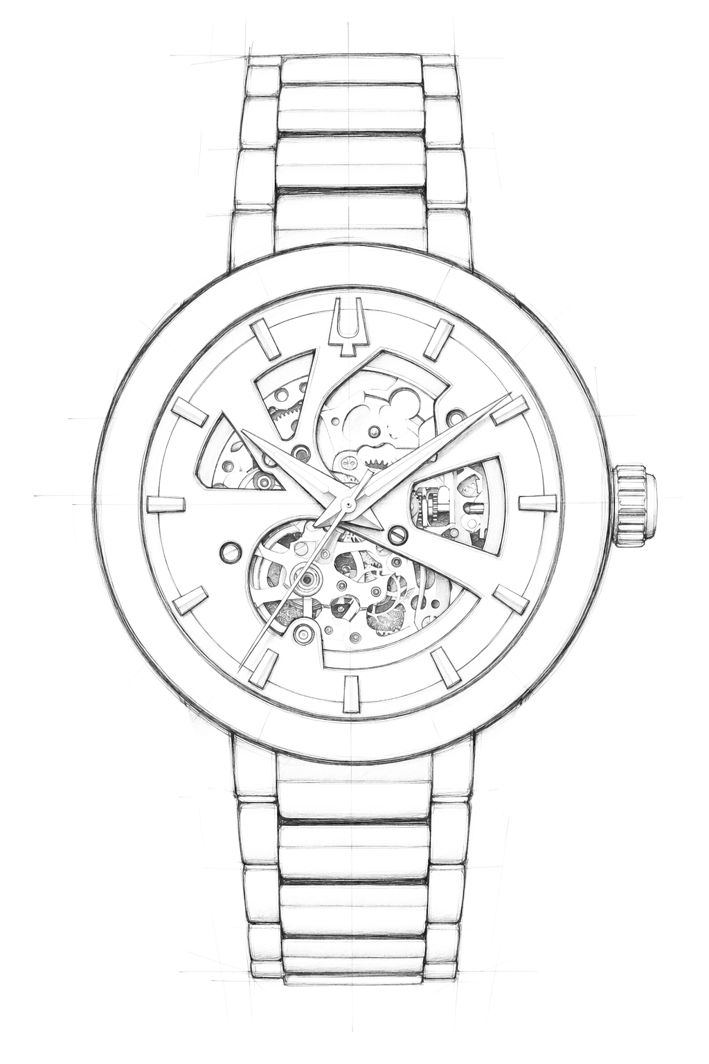 Watch technical diagram