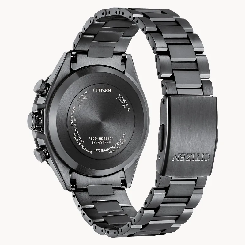 ATTESA Black Dial Super Titanium with DLC Coating Bracelet ATTESA Black Dial Super Titanium with DLC Coating Bracelet